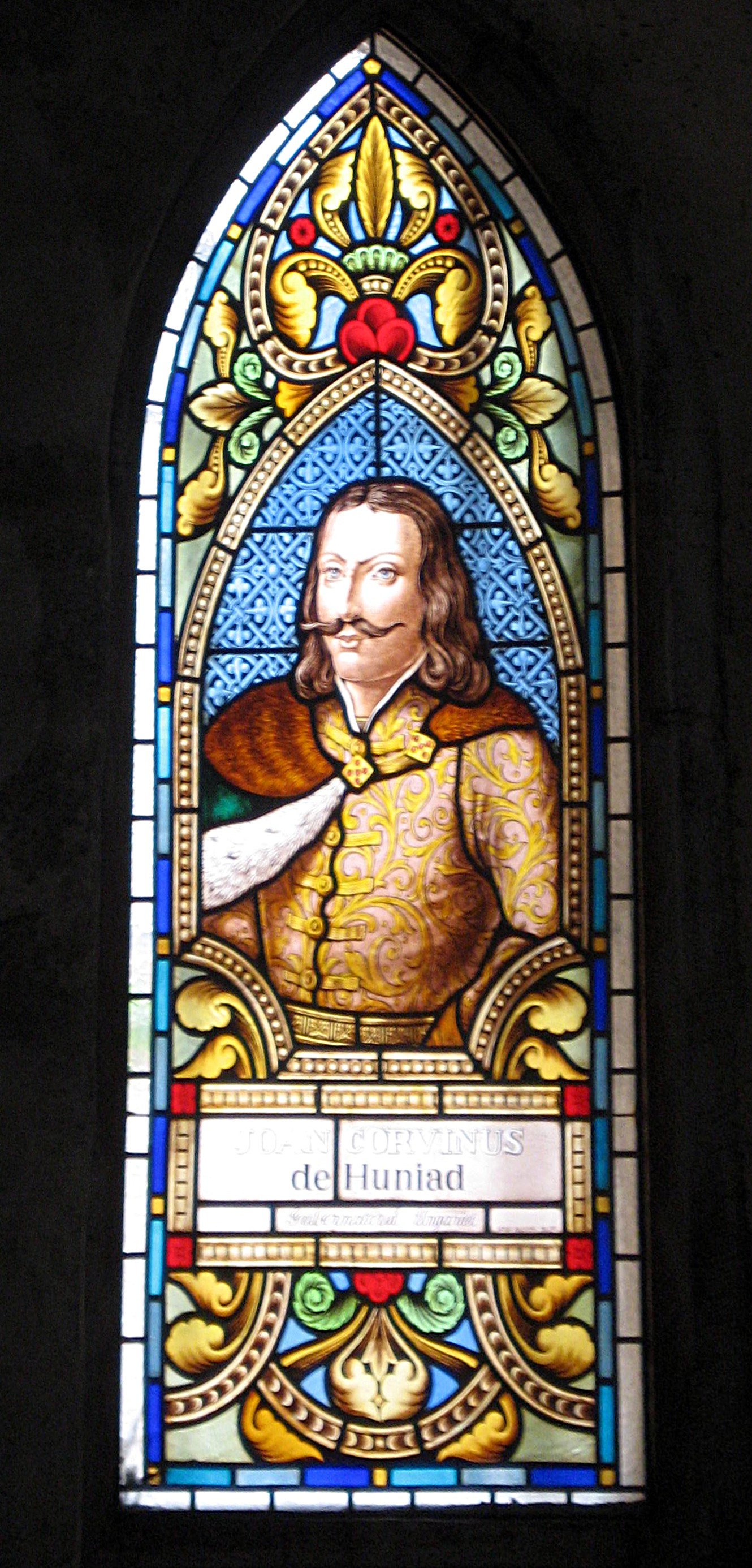 Iancu drawn in stained glass